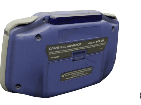 Nintendo Gameboy Advance 3D-Modell