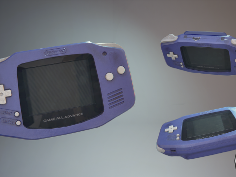 Nintendo Gameboy Advance 3D-Modell