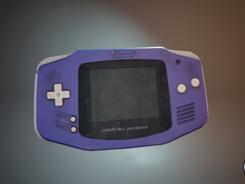 Nintendo Gameboy Advance 3D-Modell