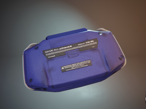 Nintendo Gameboy Advance 3D-Modell