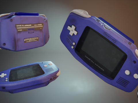 Nintendo Gameboy Advance 3D-Modell
