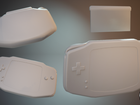 Nintendo Gameboy Advance 3D-Modell