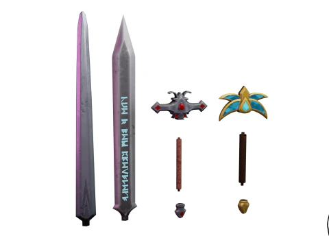 Modular Sword Pack 1 3D Model