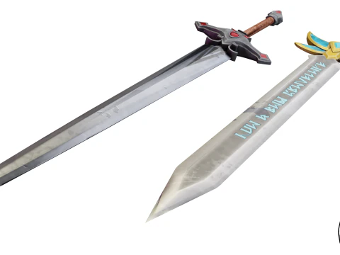 Modular Sword Pack 1 3D Model