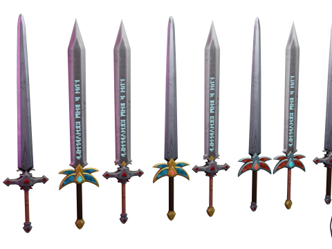 Modular Sword Pack 1 3D 模型