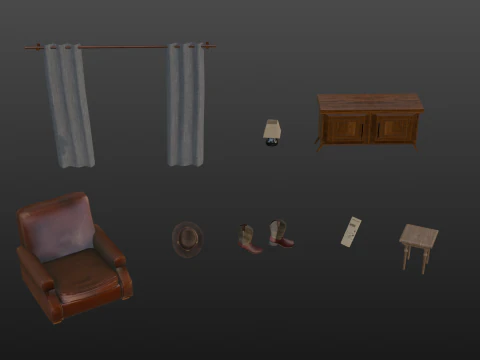 Western Pack 3D Model