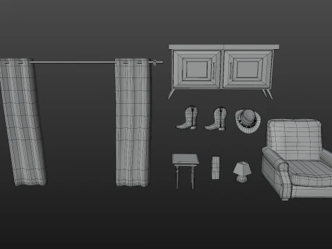 Western Pack 3D Model