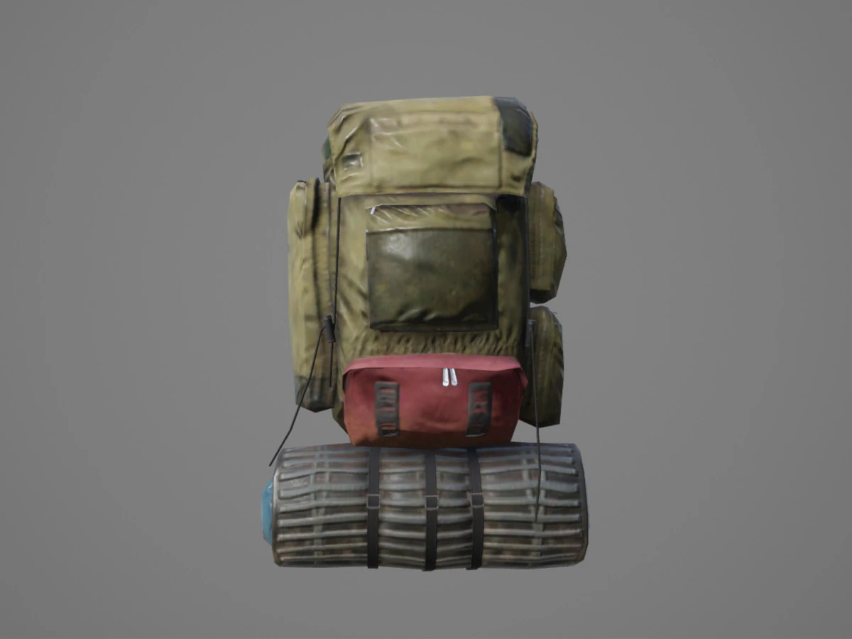 Backpack 003 3D Model .c4d .max .obj .3ds .fbx .stl .blend