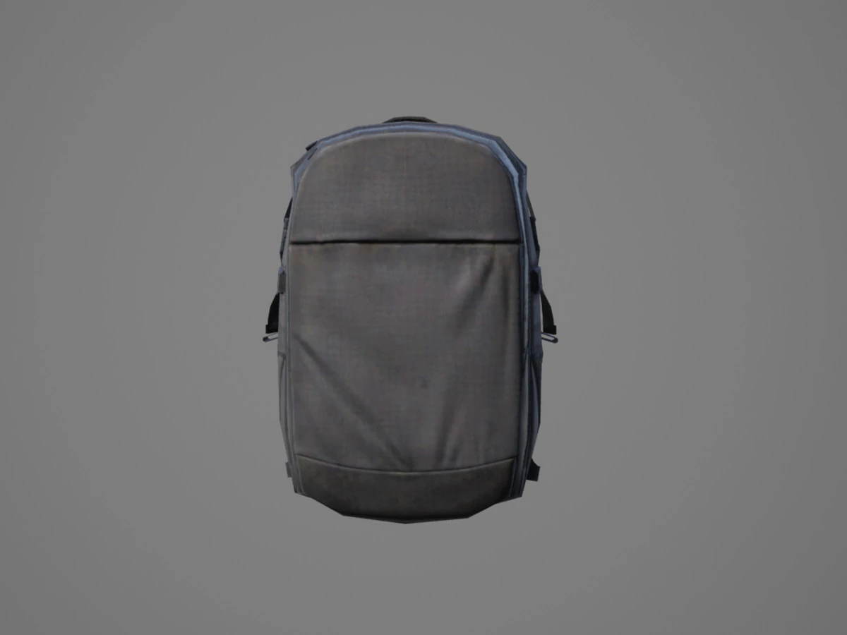 Backpack 004 3D Model .c4d .max .obj .3ds .fbx .stl .blend 