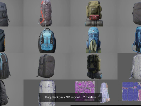 Sırt &ccedil;antası 3D Model