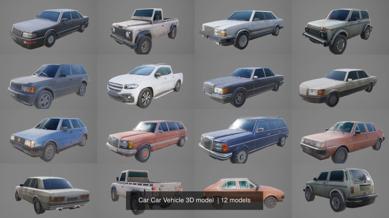 Car Vehicle Modello 3D .c4d .max .obj .3ds .fbx .stl .blend 