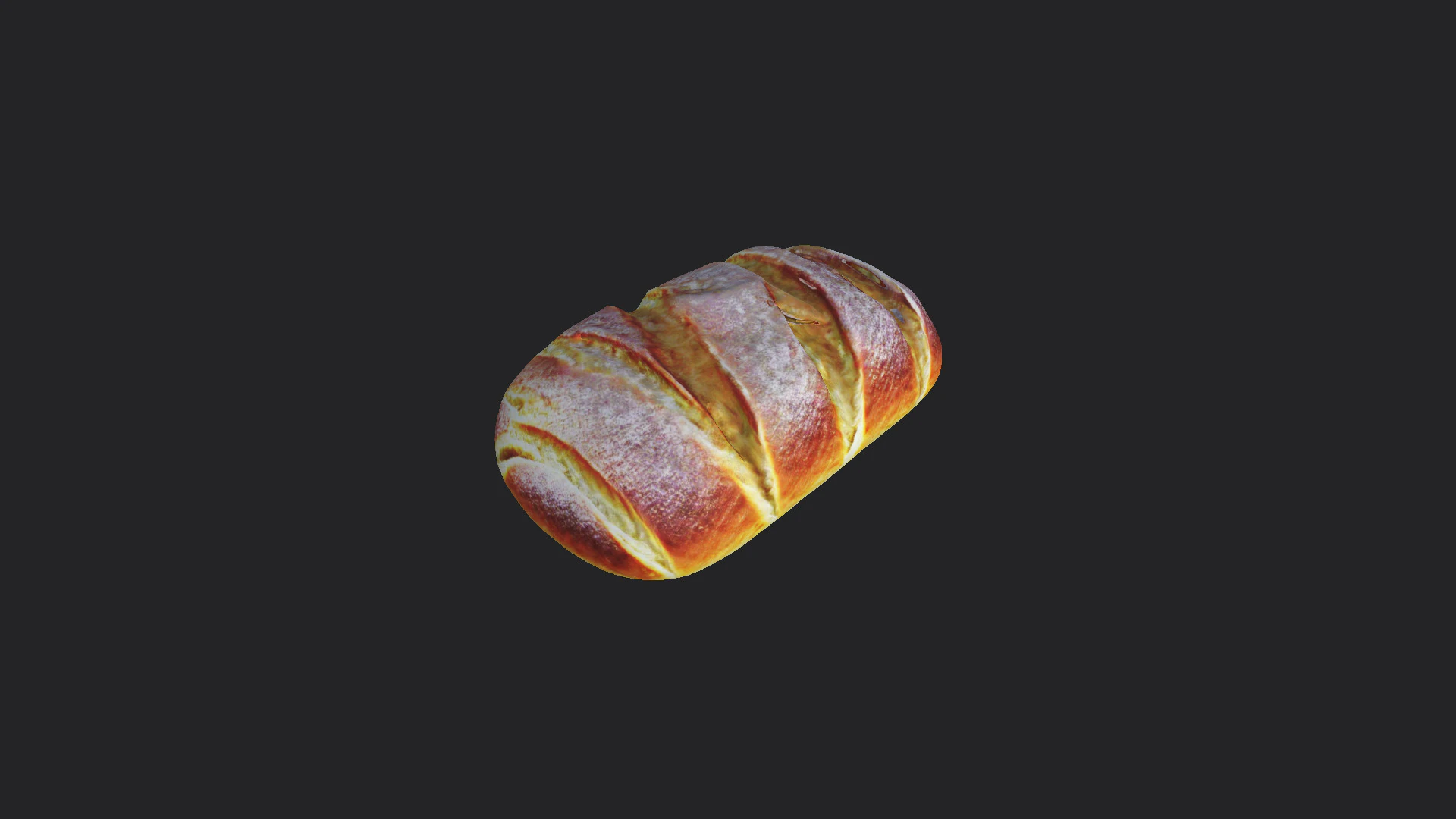 Bread 001 3D Model .c4d .max .obj .3ds .fbx .stl .blend 