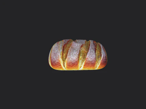 Bread 001 3D Model