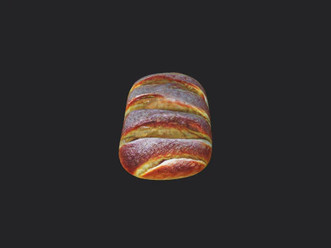 Bread 001 3D Model