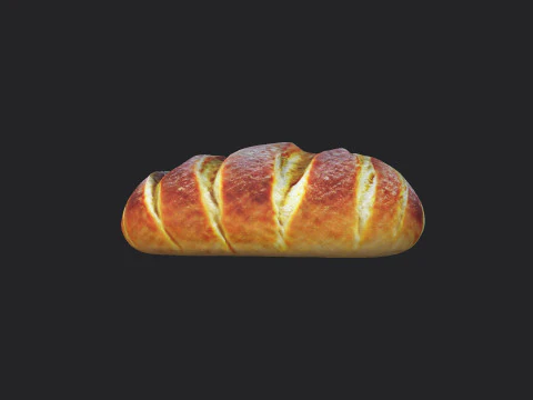 Bread 001 3D Model