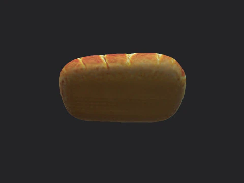 Bread 001 3D Model