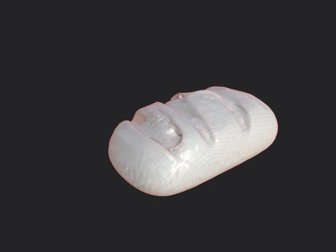 Bread 001 3D Model