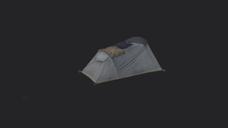 Tent 002 3D Model .c4d .max .obj .3ds .fbx .stl .blend 