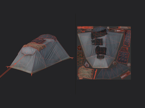 Tent 002 3D Model