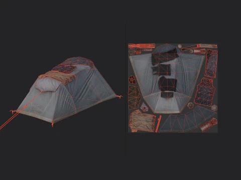 Tent 002 3D Model