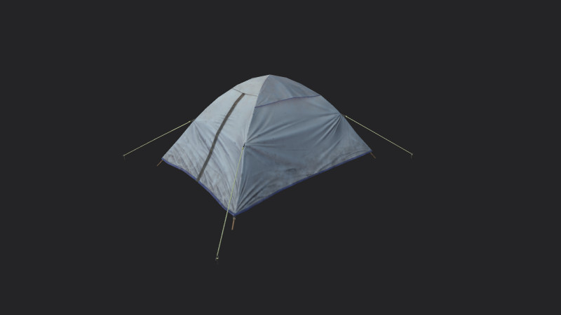 Tent 003 3D Model .c4d .max .obj .3ds .fbx .stl .blend 