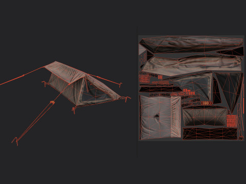 Tent 005 3D मॉडल