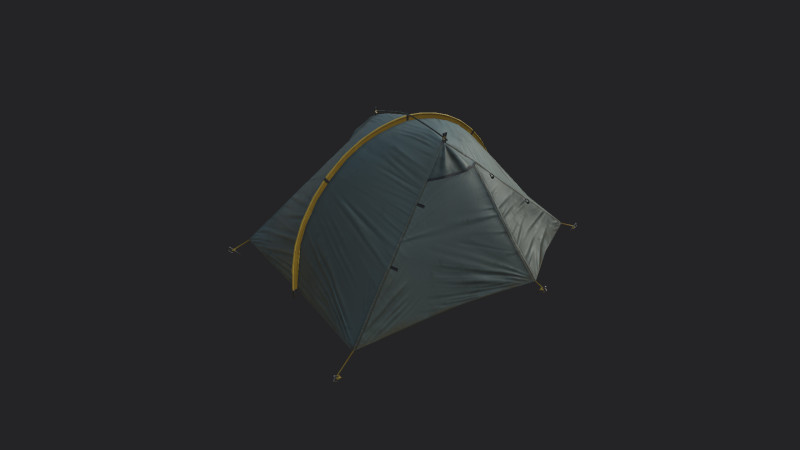Tent 006 3D Model .c4d .max .obj .3ds .fbx .stl .blend 