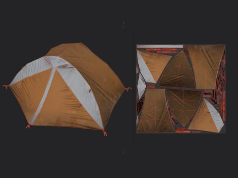 Tent 007 Modello 3D