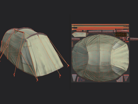 Tent 008 3D 模型