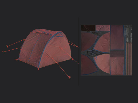 Tent 009 3D Model