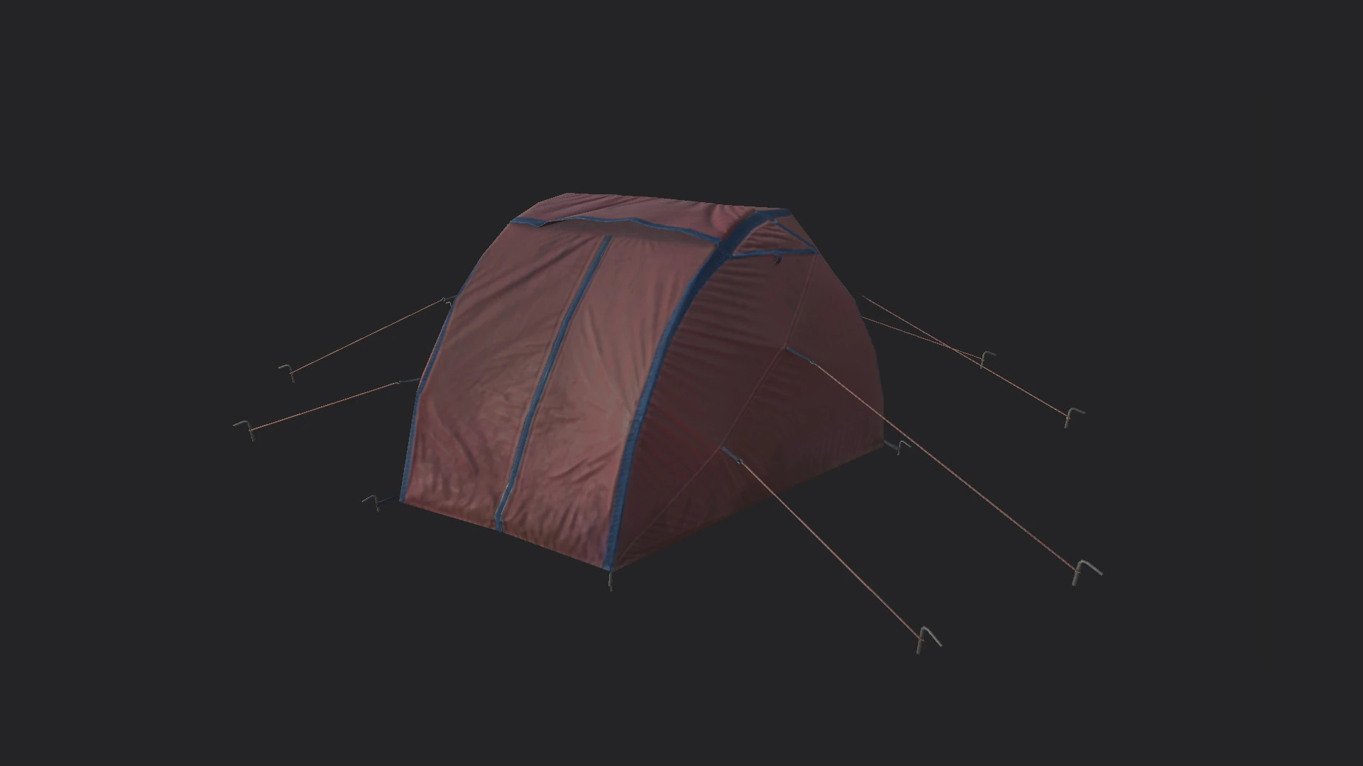 Tent 009 3D Model .c4d .max .obj .3ds .fbx .stl .blend 