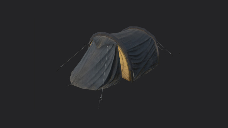 Tent 013 3D Model .c4d .max .obj .3ds .fbx .stl .blend 