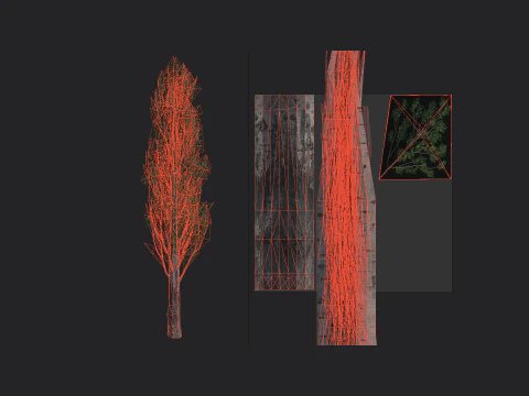 Albero 007 Modello 3D