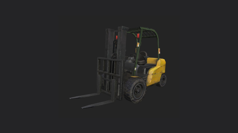 Forklift 001 Modello 3D .c4d .max .obj .3ds .fbx .stl .blend 