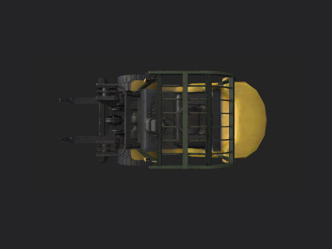 Forklift 001 Modello 3D