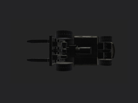 Forklift 001 Modello 3D