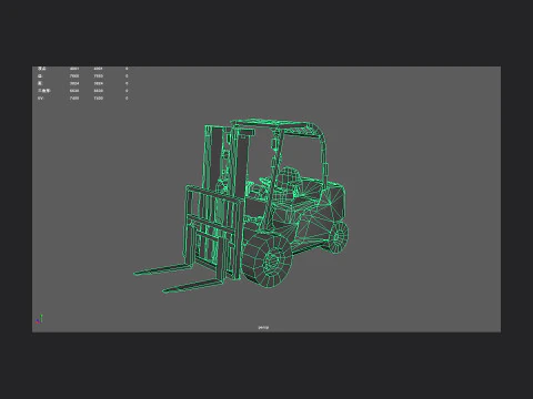 Carrello elevatore 001 Modello 3D