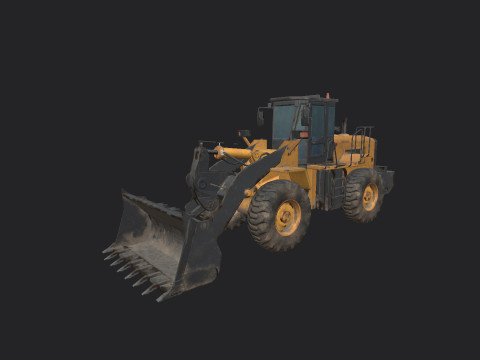 Forklift 002 3D Model
