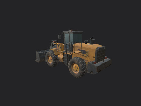 Forklift 002 3D Model