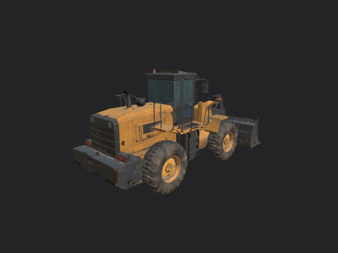 Forklift 002 3D Model