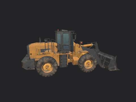 Forklift 002 3D Model