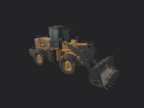 Forklift 002 3D Model