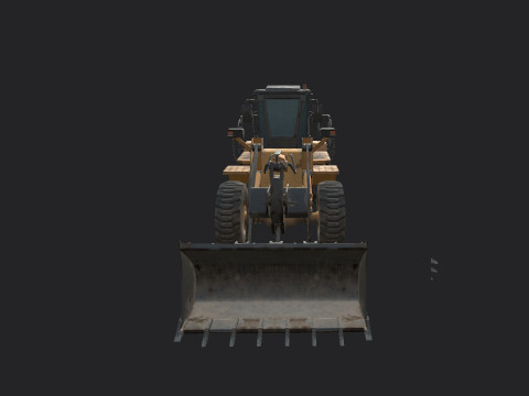 Forklift 002 3D Model