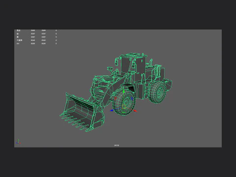Forklift 002 3D Model