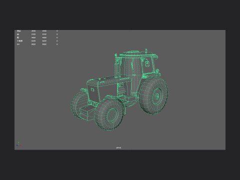 Tractor 001 Modèle 3D