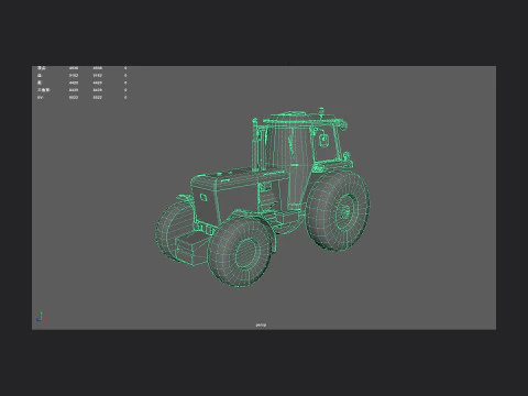 Trattore 001 Modello 3D