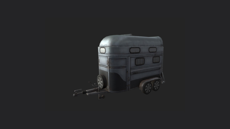 Garbage truck 001 Model 3D .c4d .max .obj .3ds .fbx .stl .blend 