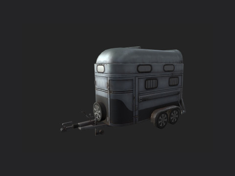 Garbage truck 001 3D Model