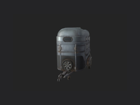 Garbage truck 001 Model 3D