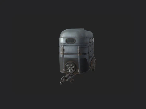 Garbage truck 001 3D Model